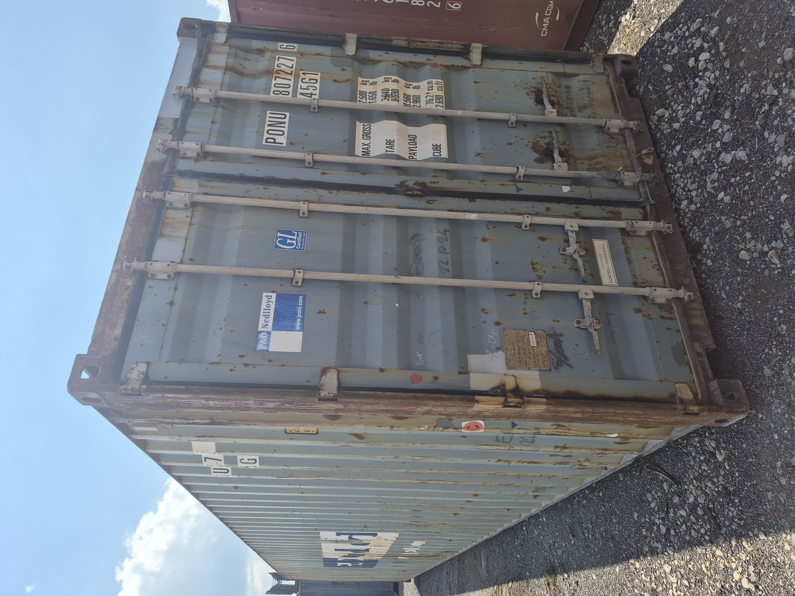 Watertight 40ft High Cube Shipping Container – Blue