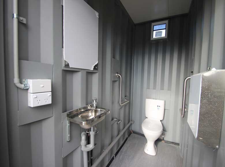 10 ft, 20 ft and 40 ft Ablution Block Container – Toilets, Showers, Basins - Image 3