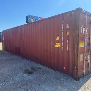 Cargo Worthy 40ft High Cube Shipping Container – Red
