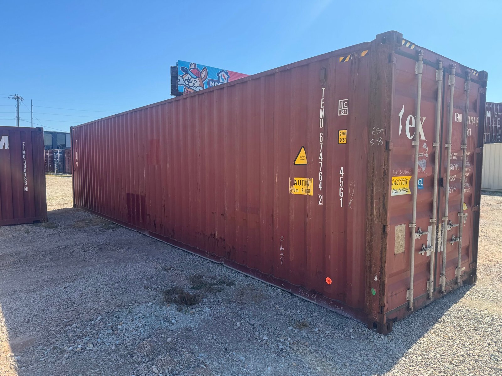 Cargo Worthy 40ft High Cube Shipping Container – Red