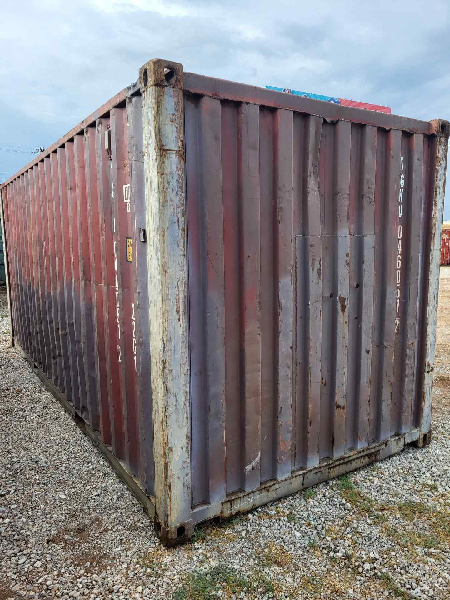 Cargo Worthy 20ft Standard Shipping Container – Maroon - Image 3