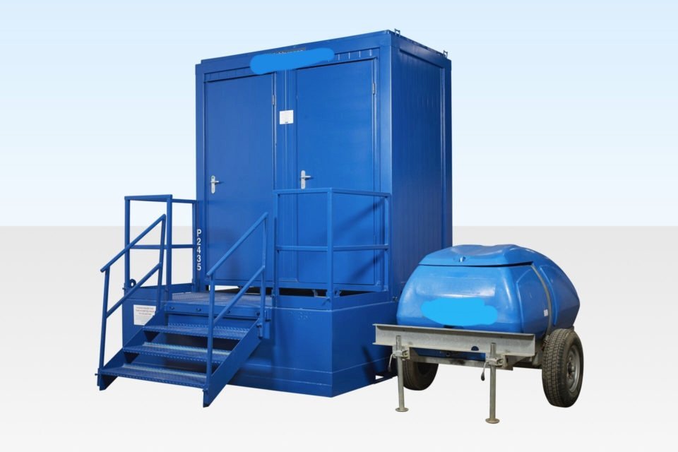 Double Mains Toilet Waste Tank – 500 Gallon, Steel Construction - Image 3
