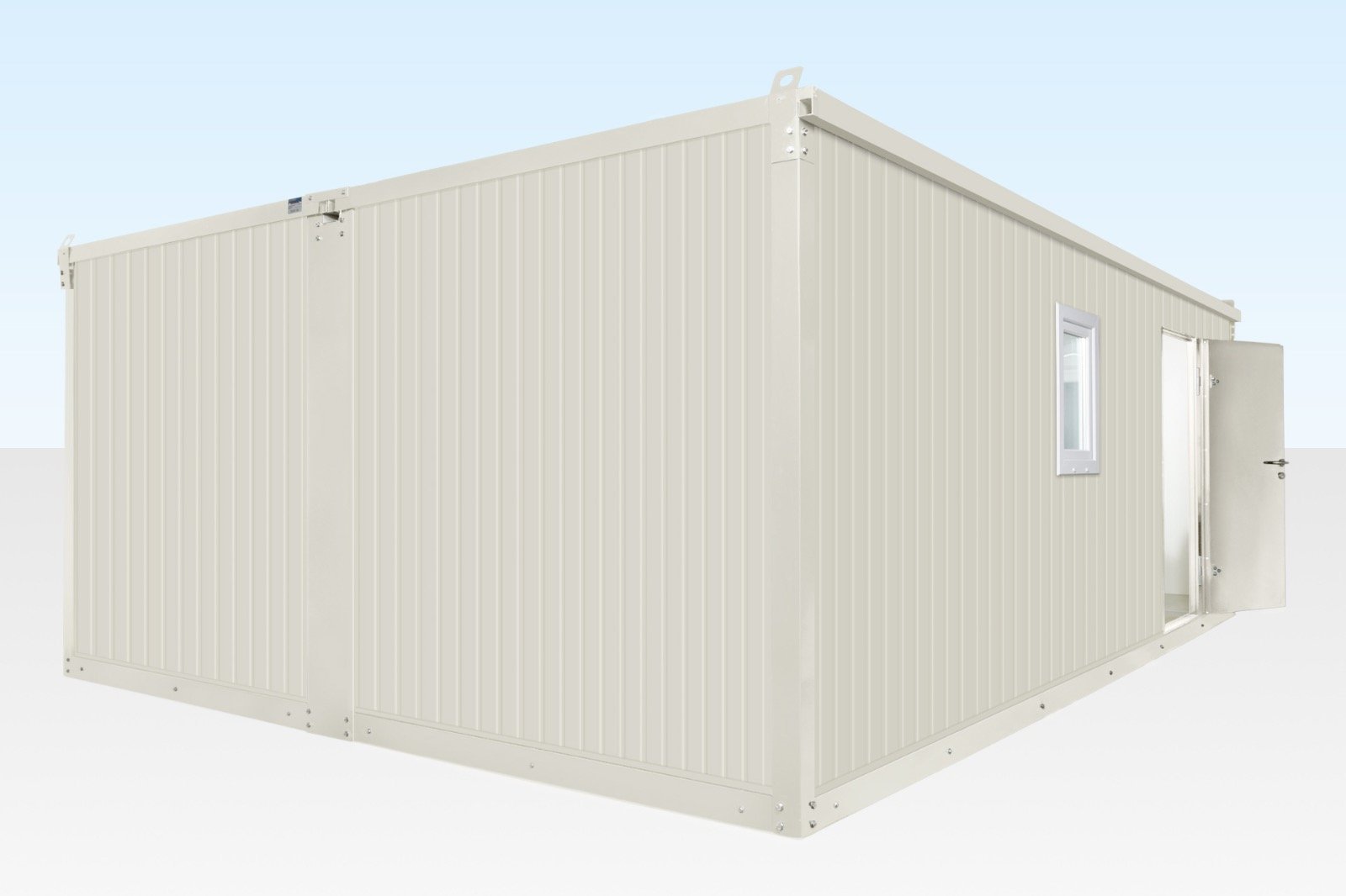 6.5m x 4.6m Side Linked Flat Pack Office – Two Cabins with Linking Kit - Image 3
