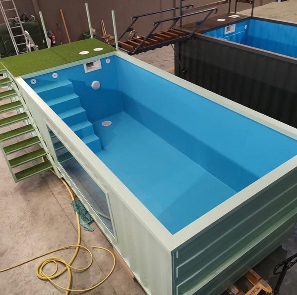 30ft Converted Shipping Container Swimming Pool