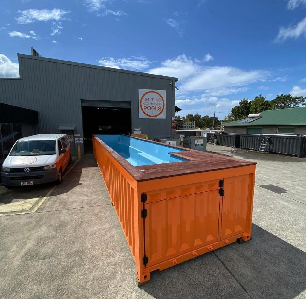 40ft Converted Shipping Container Swimming Pool
