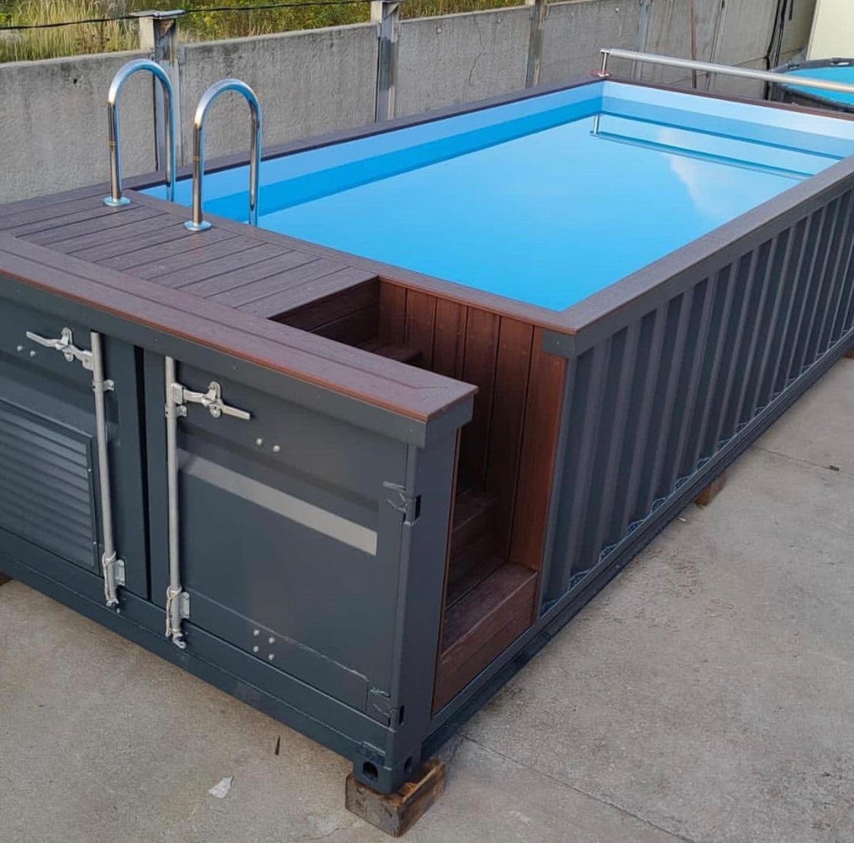 20ft Converted Shipping Container Swimming Pool.