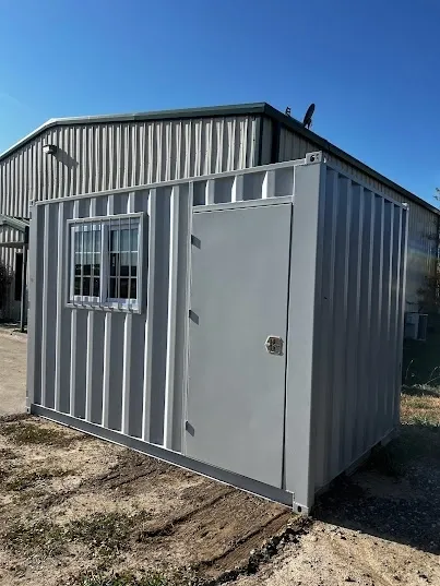 12 ft Modified Shipping Container – Side Window and Man Door - Image 2