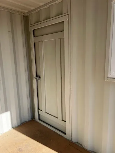 12 ft Modified Shipping Container – Side Window and Man Door - Image 5