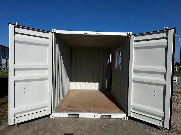 12 ft Modified Shipping Container – Side Window and Man Door - Image 3