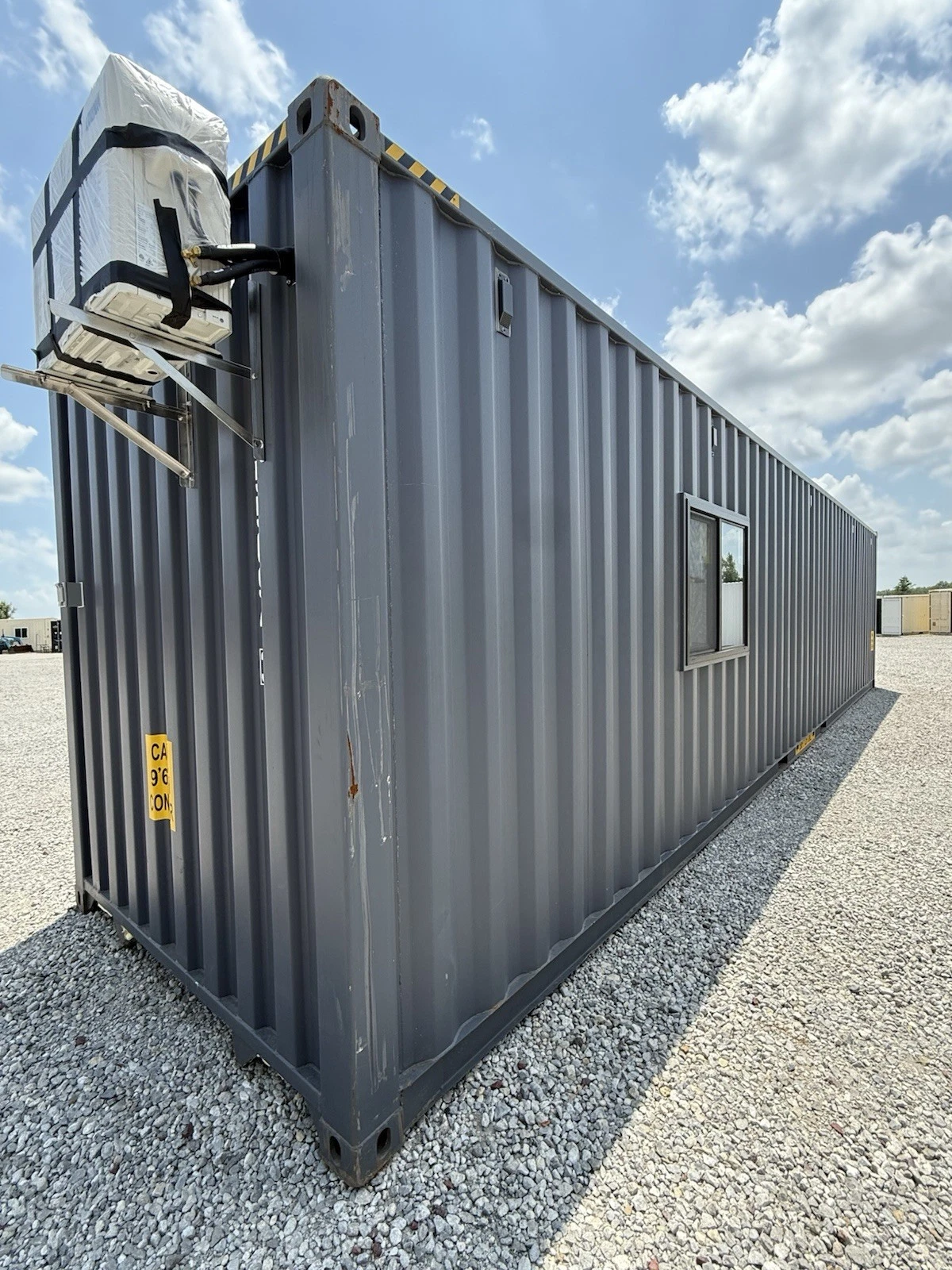40ft New Slate Gray Shipping Container Office For Commercial Use Spray Foam - Image 14