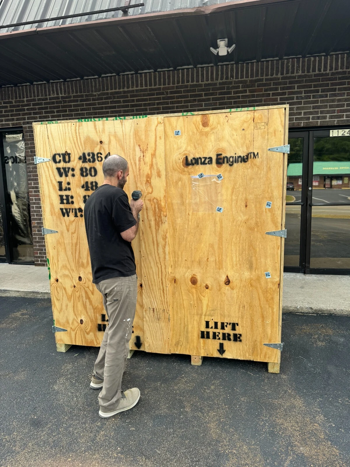 Heavy Duty Wood Shipping Crate – 80in L x 48in W x 82in H - Image 2