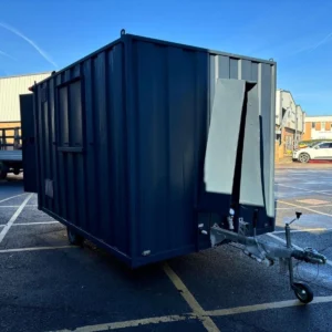 12ft by 8ft mobile container with generator excellent condition towable