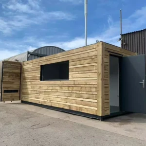 20ft x 8ft Clad Shipping Container T.V. Bar