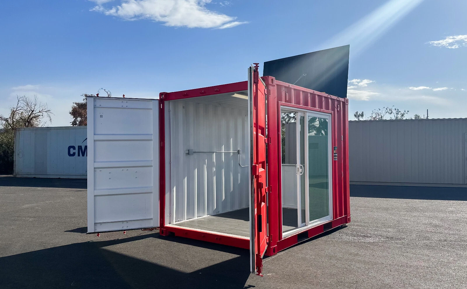 10ft Container Concession Stand with Service Window and Electrical - Image 2