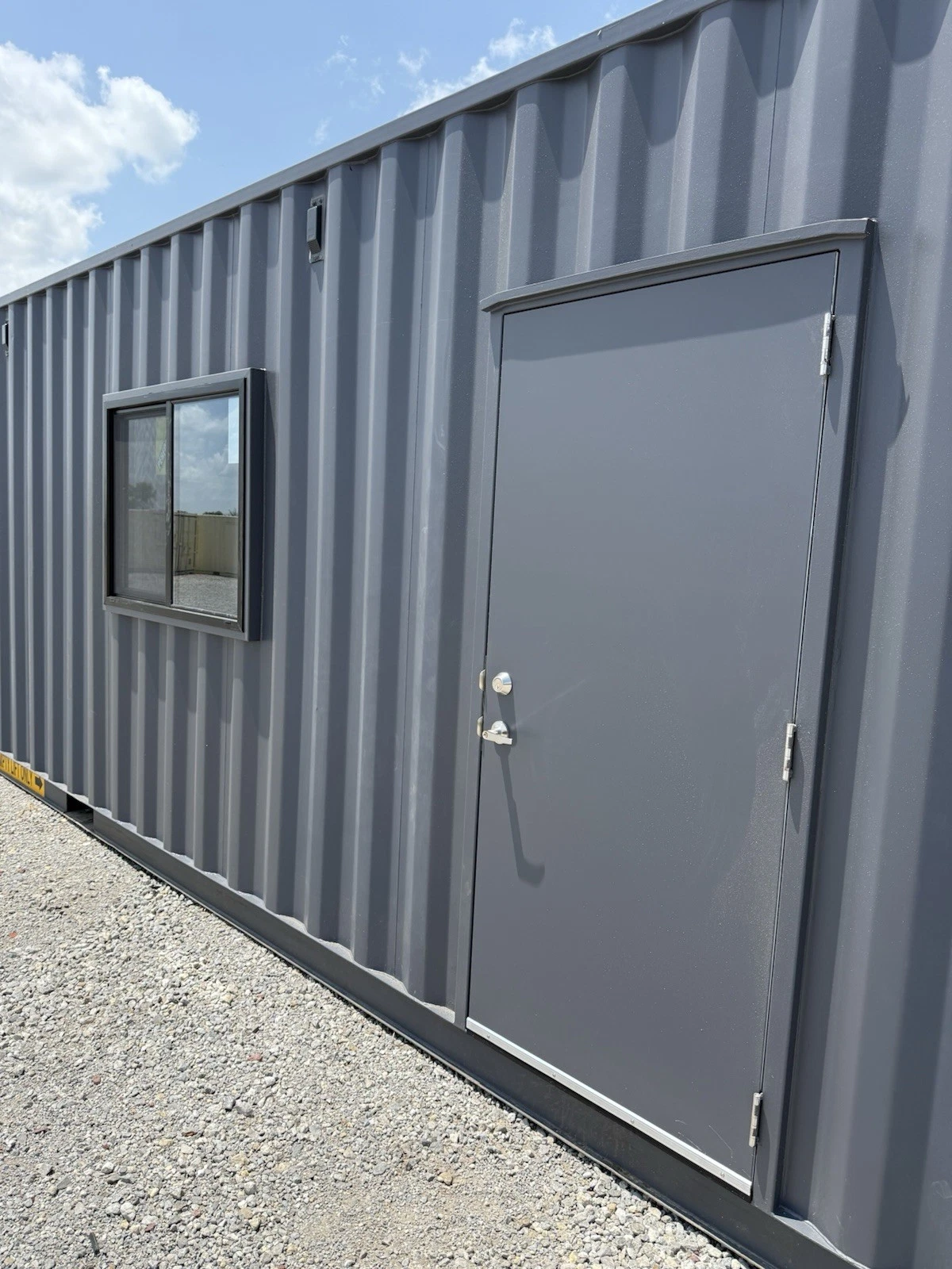 40ft New Slate Gray Shipping Container Office For Commercial Use Spray Foam - Image 5