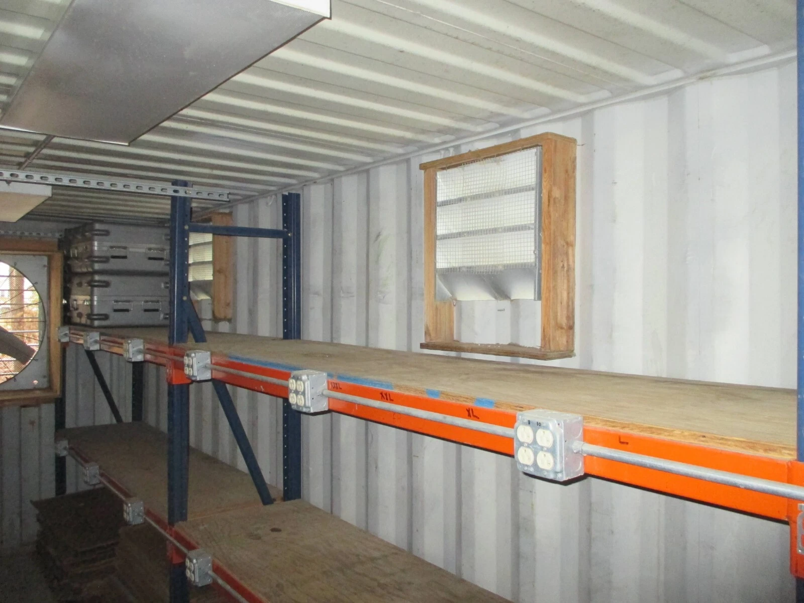 40ft High Cube Container Shop with Office and Storage Racking - Image 4