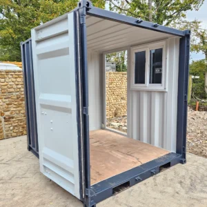 New 8' Shipping Container Site Safe Lock Up Box Toolbox 8ft Workshop Shed Office