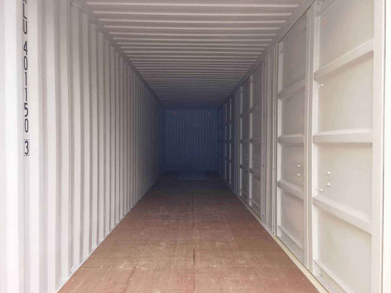 New 40ft High Cube Open Side Container with Four Side Doors – One Trip – Beige - Image 5