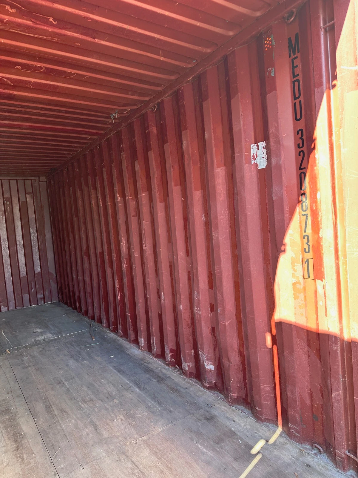 Used 20ft Conex Storage Container – Yellow - Image 11