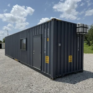 40ft New Slate Gray Shipping Container Office For Commercial Use Spray Foam