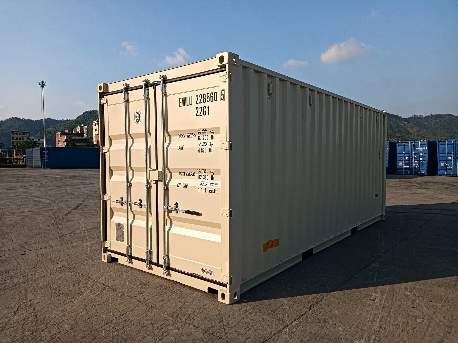 20 ft Shipping Container – Triple Door with Double and Single Access - Image 3