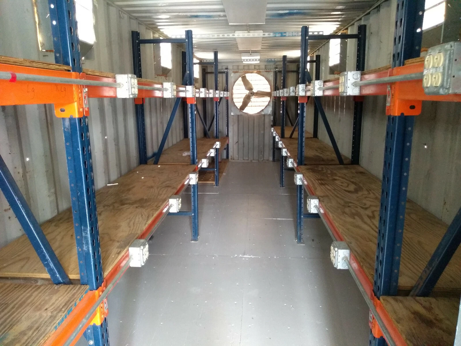 40ft High Cube Container Shop with Office and Storage Racking - Image 10