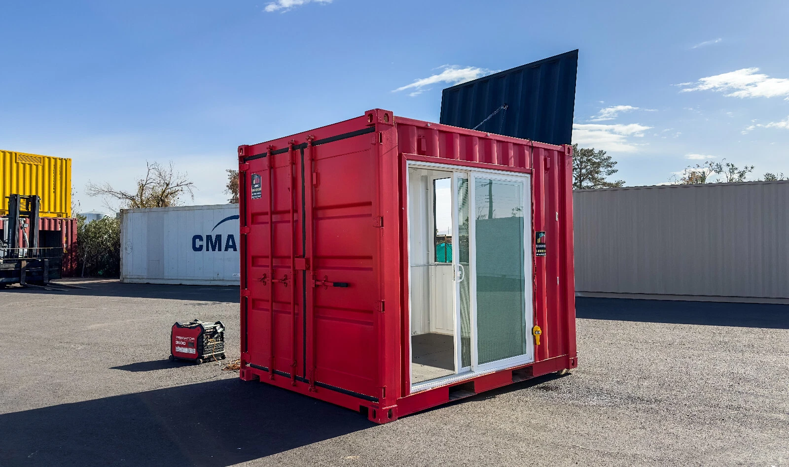 10ft Container Concession Stand with Service Window and Electrical - Image 3