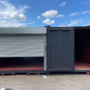 20ft x 20ft Modular Storage Container - Shutter + 3 Door Access