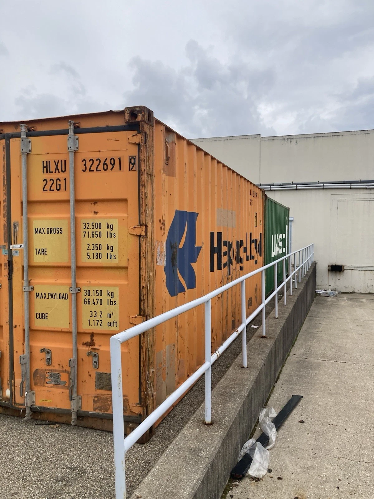 Used 20ft USAC Shipping Container – 62,000 lb Rated