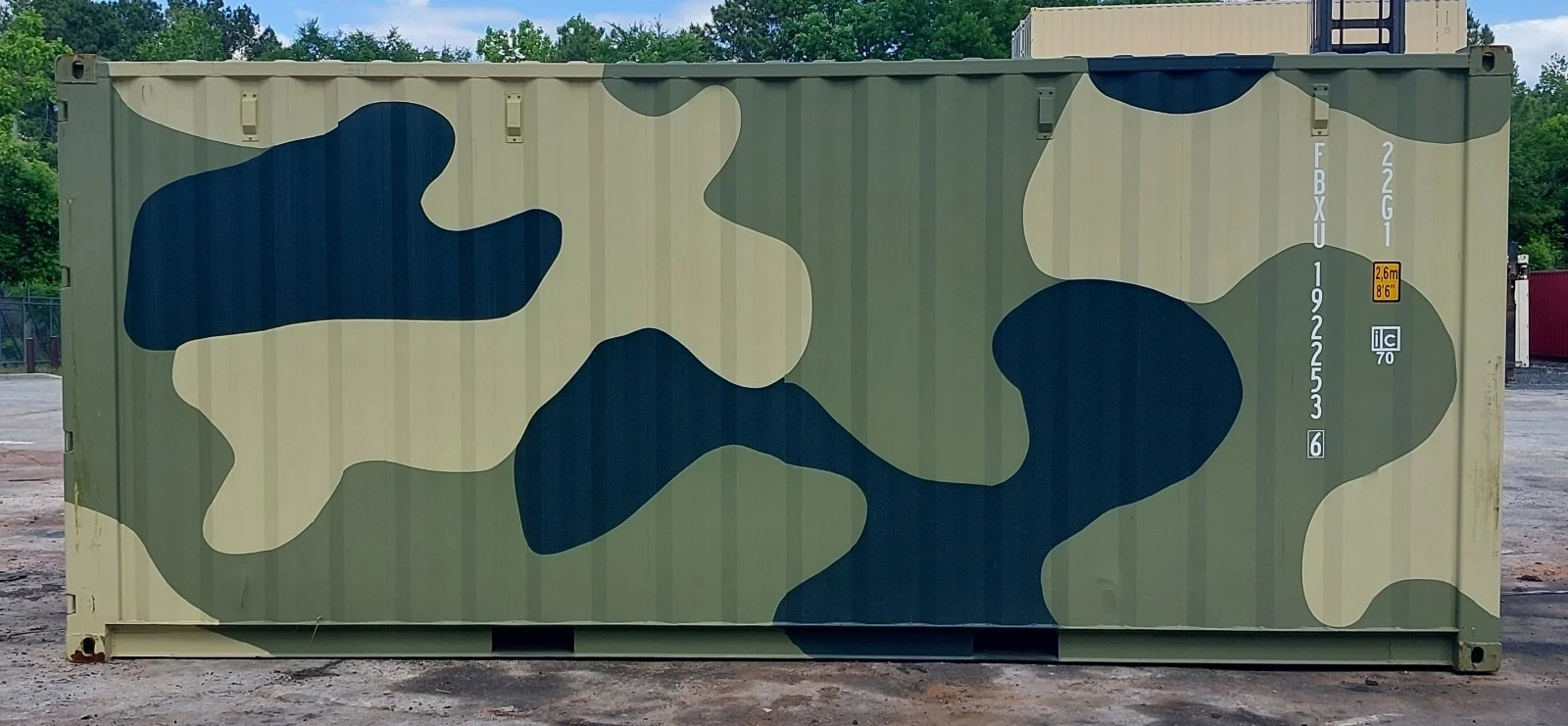 Camouflage New One Trip 20ft Shipping Storage Container Easy Open Door - USA - Image 6