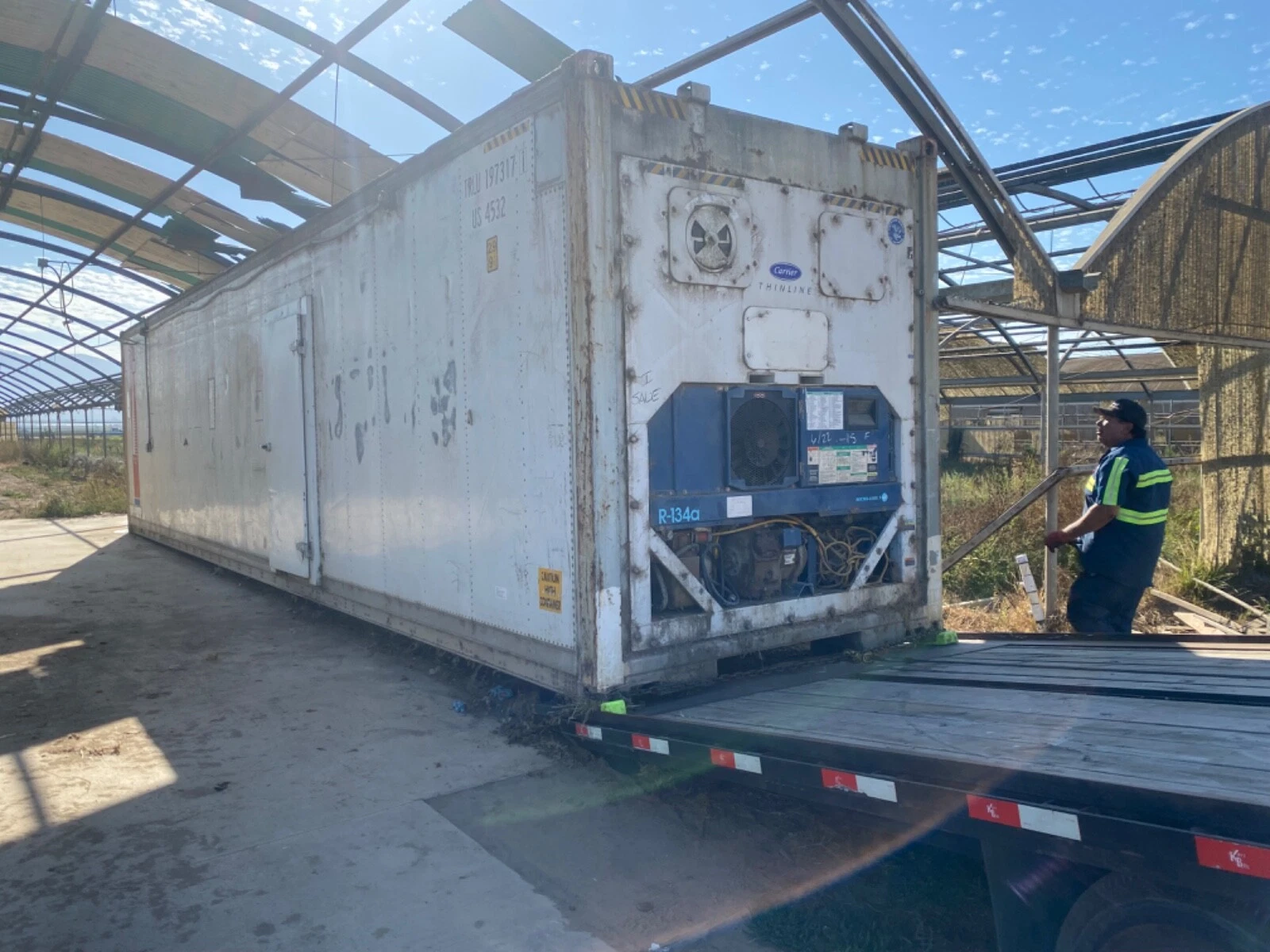 Used 40ft Refrigerated Container with Side Access Door
