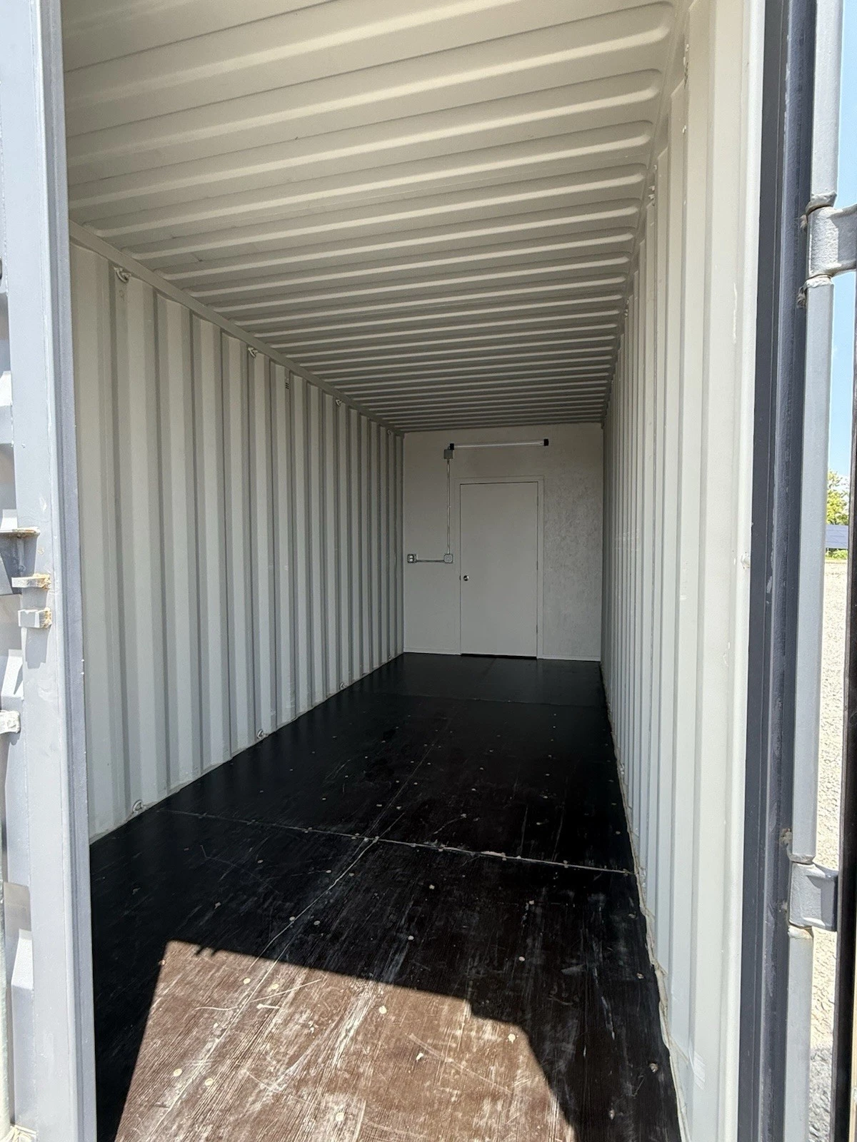 40ft New Slate Gray Shipping Container Office For Commercial Use Spray Foam - Image 10