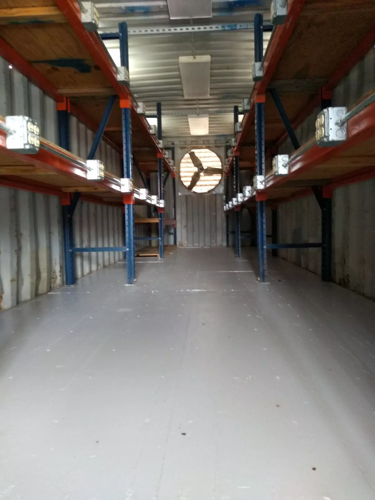 40ft High Cube Container Shop with Office and Storage Racking - Image 6