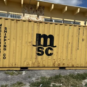 Used 20ft Conex Storage Container – Yellow