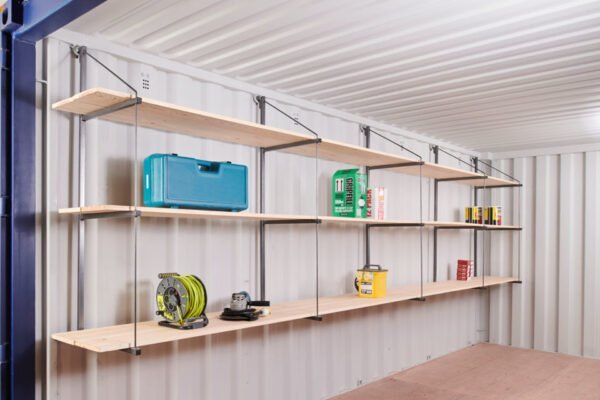 Fastfit Three Tier Container Racking – 2 Bays, 250kg per Shelf, Powder Coated