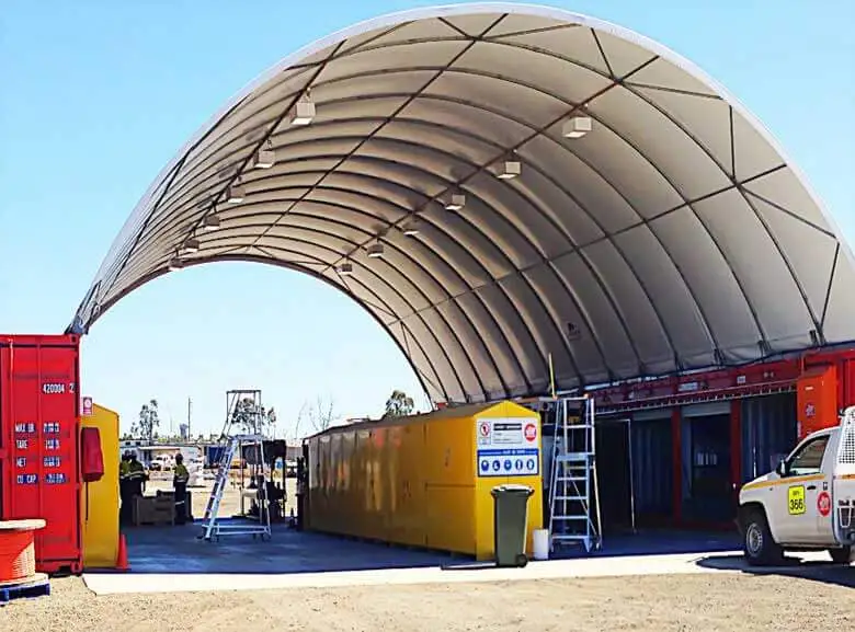 Container Shelter – Tensile Membrane, 6-16m Width, Wind Rated - Image 6
