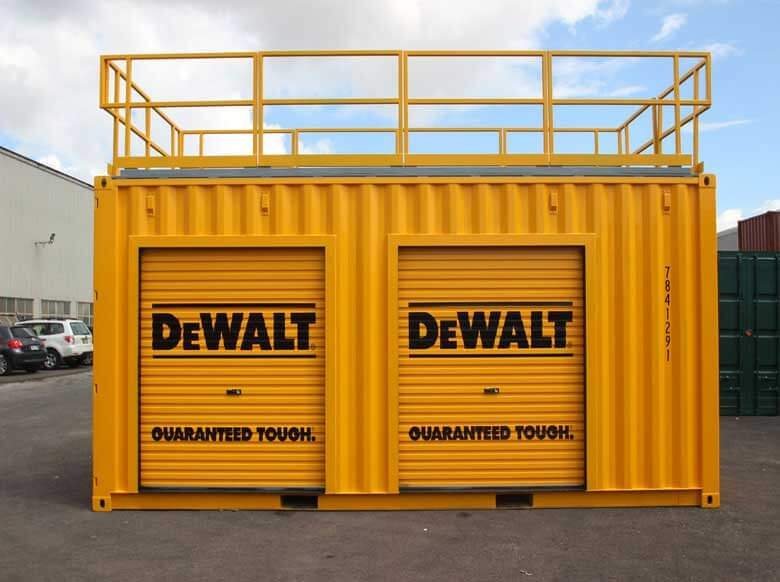 Modified Shipping Container for Trade Show Displays – Customizable, Transportable